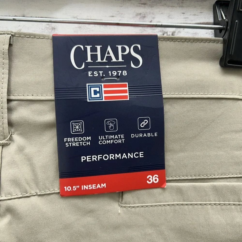 Chaps Performance Golf Shorts Men's 36 X 10.5